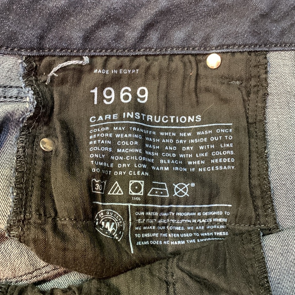 Gap 1969 Dark Wash Mid-Rise Stretch Denim Jeans | Straight Skinny Fit 31R - Picture 4 of 7